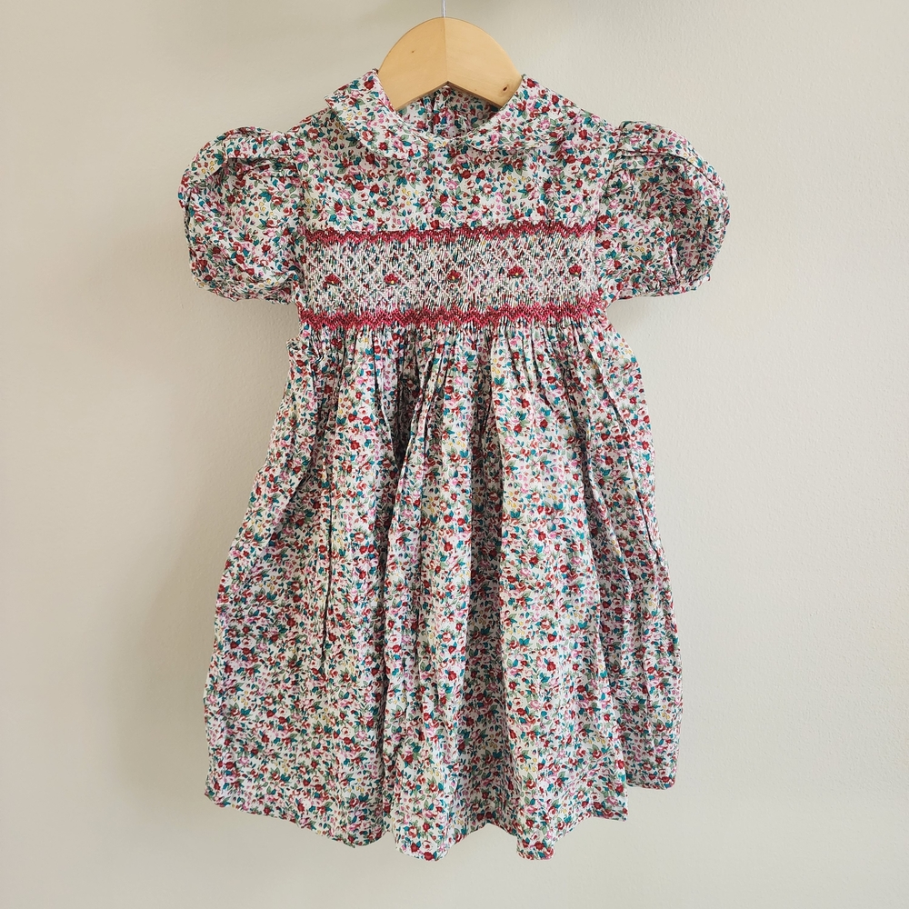Floral Smocked Kids Dress